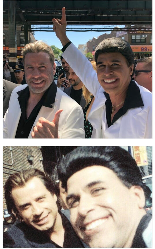 Phil Travolta, John Travolta Impersonator meets John Travolta again