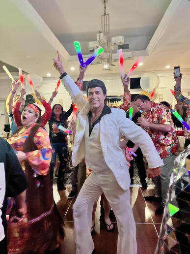 John Travolta Lookalike a Saturday Night Fever Party!