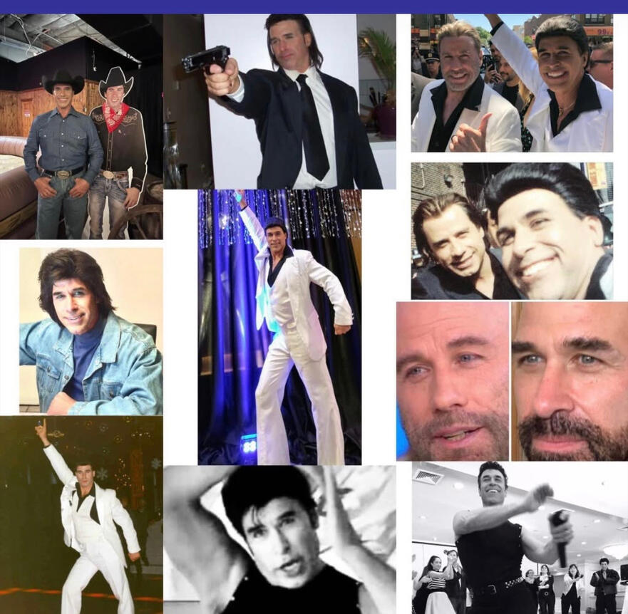 Phil Francavilla (Phil Travolta), John Travolta Impersonator, as John Travolta Characters